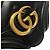 Borsa a tracolla Gucci GG Marmont in pelle nera Nero - vista 5