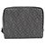 Fendi 7N0116 AGLR Pouch Schwarz Beschichtetes Canvas