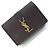 Cartera Cassandra Origami Tiny de Saint Laurent Negro Marrón oscuro