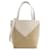 Mini borsa tote Loewe Puzzle Fold Bianco Beige  - vista 1