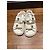 Sandali Chanel in tweed bianco con logo CC - vista 2