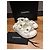 Sandali Chanel in tweed bianco con logo CC - vista 5