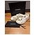Sandali Chanel in tweed bianco con logo CC - vista 9