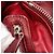 Borsa 2-Way Christian Dior Lady in pelle di vitello rossa Rosso - vista 12