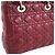 Borsa 2-Way Christian Dior Lady in pelle di vitello rossa Rosso - vista 13
