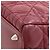 Borsa 2-Way Christian Dior Lady in pelle di vitello rossa Rosso - vista 24