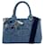 Borsa 2-Way Prada Canapa Mini Flower Blu