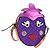 GUCCI Kinder Ananas Schultertasche Leder Lila Silber Auth 189054SAM