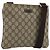 GUCCI GG Supreme Schultertasche PVC Beige Gold 201538 Auth 190295A Golden