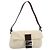 FENDI Zucca Canvas Mamma Baguette Shoulder Bag Bege Prata Auth 190260SAM