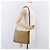 LOEWE Anagram Shoulder Bag Suede Beige Gold Auth 190571 D'oro - vista 24