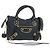 BALENCIAGA Classic Metallic Edge Mini City Tasche Leder 2way Navy Auth 189129M Golden Marineblau