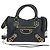 BALENCIAGA Classic Metallic Edge Mini City Tasche Leder 2way Navy Auth 189129M Golden Marineblau - Ansicht 13