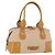 Borsa Boston BALENCIAGA in tela Beige Silver Auth 190552 Argento