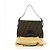 FENDI Zucca Canvas Mamma Baguette Shoulder Bag Black Brown Auth 189272V Marrone Nero - vista 12