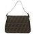 FENDI Zucca Canvas Mamma Baguette Shoulder Bag Black Brown Auth 189272V Marrone Nero - vista 2