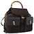 GUCCI Bamboo Rucksack Wildleder Marineblau Gold 003 2058 0016 Auth mr2566 Golden