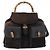 GUCCI Bamboo Rucksack Wildleder Marineblau Gold 003 2058 0016 Auth mr2566 Golden - vista 13