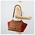 Céline Borsa CELINE Trapeze in pelle 2way Marrone Oro Auth 189874A D'oro - vista 26