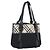 BURBERRY Nova Check Tote Bag Canvas Beige Silver Auth 189960A Silber