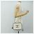CHANEL CC Figley Matelasse Chain Bag Caviar Skin White Silver CC Auth 189075SM Argento Bianco - vista 34