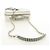 CHANEL CC Figley Matelasse Chain Bag Caviar Skin White Silver CC Auth 189075SM Argento Bianco - vista 8