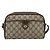 Bolso GUCCI GG Supreme Web Sherry Line en PVC Beige Oro 116 02 089 Auth BA13711 Dorado - vista 13