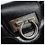 Borsa Salvatore Ferragamo Gancini in scamosciato nero e argento Auth BA13719A - vista 18