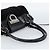 Borsa Salvatore Ferragamo Gancini in scamosciato nero e argento Auth BA13719A - vista 8