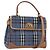 Borsa Burberrys Nova Check in PVC 2way Blu Oro Auth 190255 D'oro