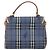 Borsa Burberrys Nova Check in PVC 2way Blu Oro Auth 190255 D'oro - vista 2