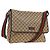 Borsa a tracolla GUCCI GG Canvas Web Sherry Line Beige Argento 23302 Auth am11988V