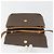 Céline CELINE Bolsa de Ombro Macadam Canvas com Medalhão PVC Couro Marrom Ouro Autêntica 189300 Dourado - vista 10