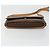 Céline CELINE Bolsa de Ombro Macadam Canvas com Medalhão PVC Couro Marrom Ouro Autêntica 189300 Dourado - vista 5