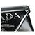 Bolso de Hombro con Cadena PRADA de Cuero Patentado Negro Plata 190226SAM - vista 9