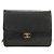 CHANEL Matelasse Chain Shoulder Bag Lamb Skin Black Gold CC Auth 189753V Nero D'oro - vista 13