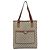 Borsa Tote GUCCI GG Supreme Web Sherry Line PVC Beige Gold Auth 189947 D'oro - vista 13