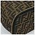 FENDI Zucca Canvas Vanity Hand Bag Black Brown Auth 189549 Marrone Nero - vista 15