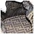 FENDI Zucca Canvas Vanity Hand Bag Black Brown Auth 189549 Marrone Nero - vista 20