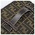 FENDI Zucca Canvas Vanity Hand Bag Black Brown Auth 189549 Marrone Nero - vista 7