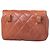 Marsupio in agnello con logo CC Chanel Camel Cammello - vista 7