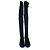 Stuart Weitzman, Overknee-Stiefeletten aus Wildleder mit Absatz Schwarz - Ansicht 5
