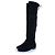 Stuart Weitzman, Wildleder-Stiefel über dem Knie Schwarz