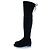 Stuart Weitzman, Wildleder-Stiefel über dem Knie Schwarz - Ansicht 2