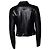Jitrois, Bikerjacke aus Lammleder Schwarz - Ansicht 2