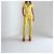 Tory Burch Metallic Seidenmischung Jacquard Verzierte Oberteil & Hose Set – Neu - Ansicht 2