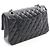 Timeless Borsa a tracolla Chanel Matelassé Double Flap Nero - vista 2