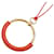 Hermès Collana Hermes Loop 072933CD D'oro Arancione  - vista 1