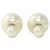 Boucles d'oreilles Christian Dior Tribal E0078MIDRS Blanc Doré