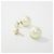 Boucles d'oreilles Christian Dior Tribal E0078MIDRS Blanc Doré - vue 3